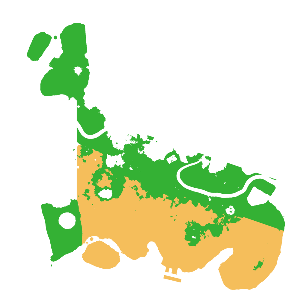 Biome Rust Map: Procedural Map, Size: 3500, Seed: 1627996775
