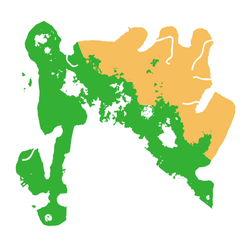Biome Rust Map: Procedural Map, Size: 3500, Seed: 423909206