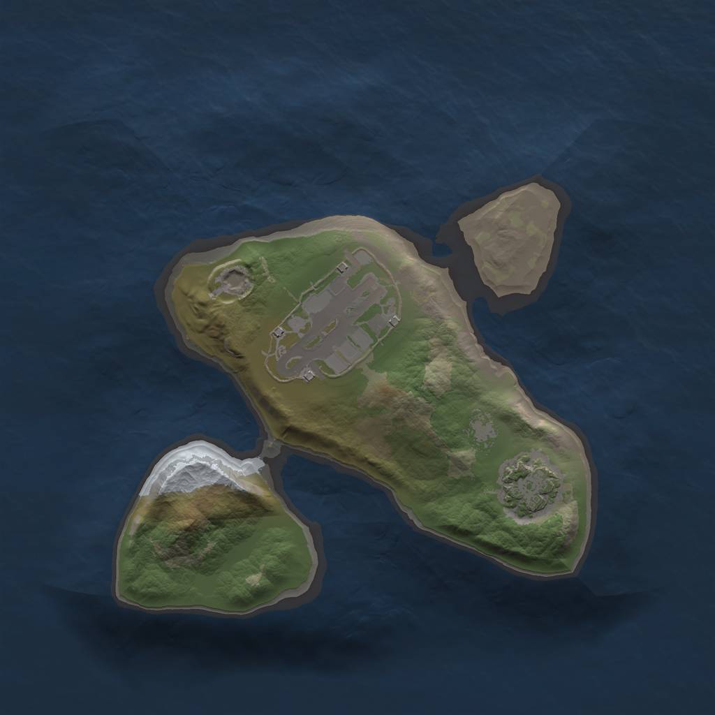 Rust Map: Barren, Size: 1600, Seed: 456489, 4 Monuments