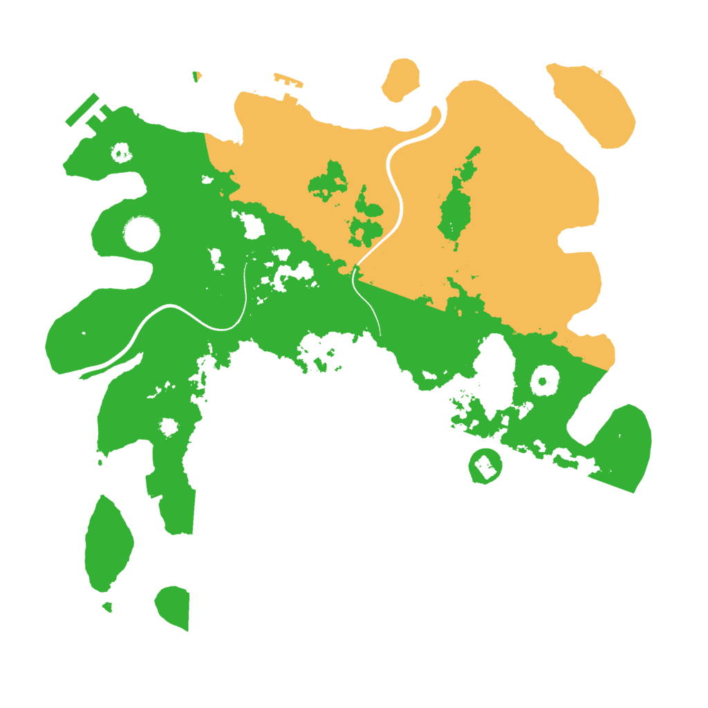 Biome Rust Map: Procedural Map, Size: 3500, Seed: 327429345