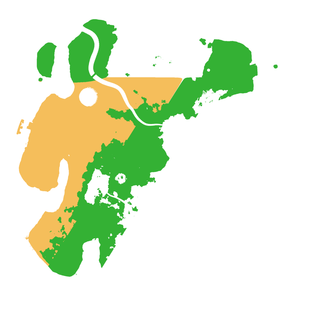 Biome Rust Map: Procedural Map, Size: 3000, Seed: 12916667