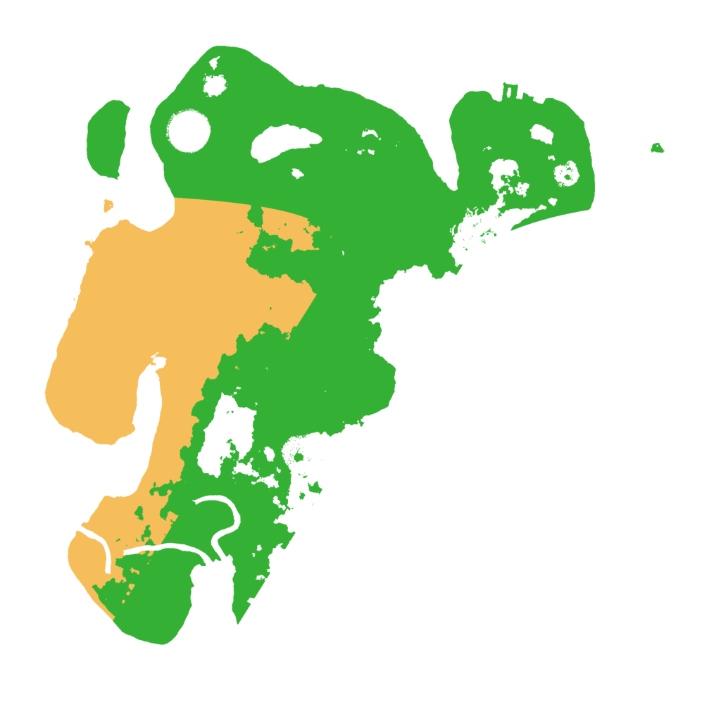 Biome Rust Map: Procedural Map, Size: 3000, Seed: 12916667