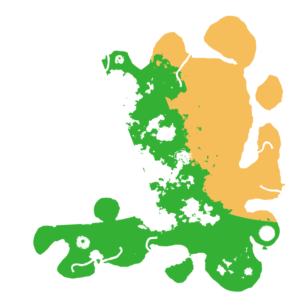 Biome Rust Map: Procedural Map, Size: 3500, Seed: 418511