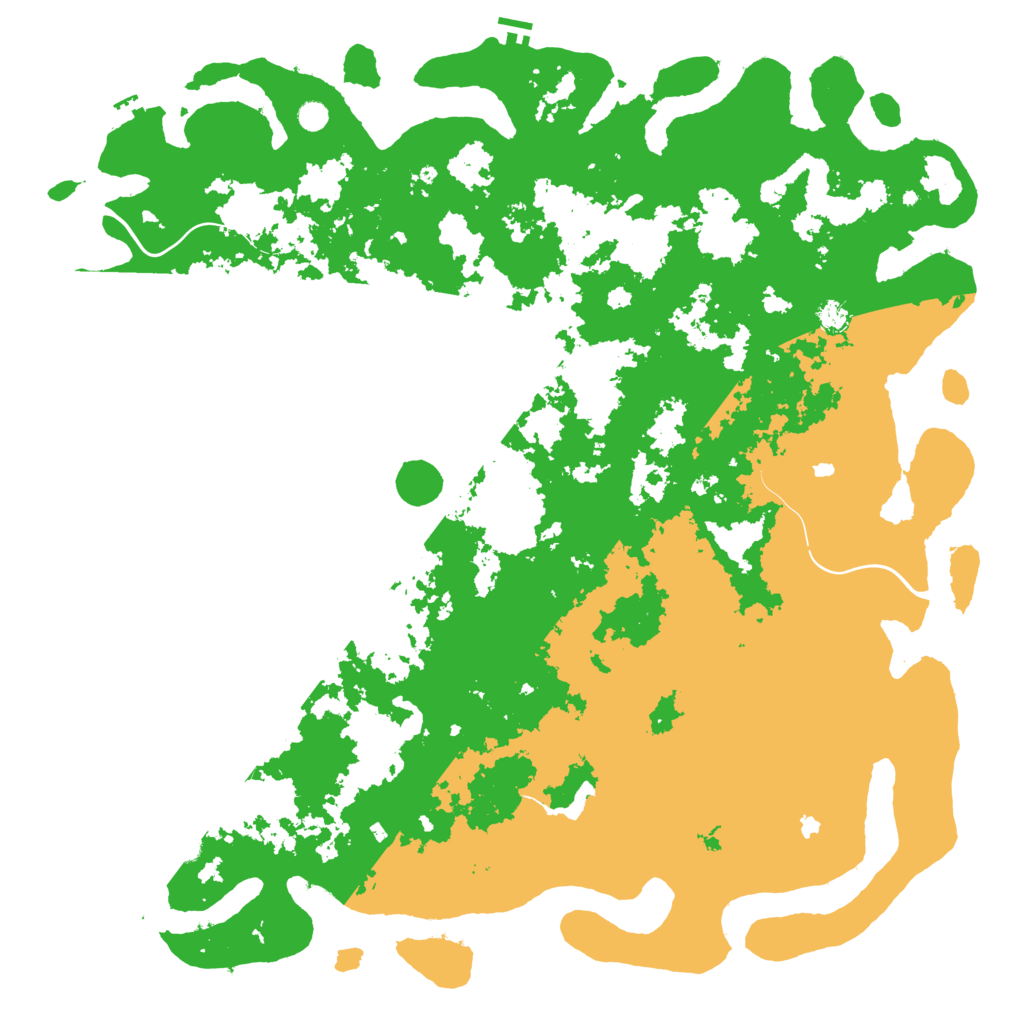 Biome Rust Map: Procedural Map, Size: 6000, Seed: 14286