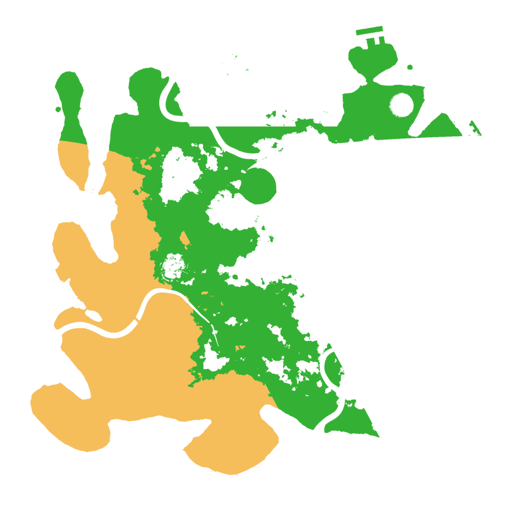 Biome Rust Map: Procedural Map, Size: 3800, Seed: 74884688