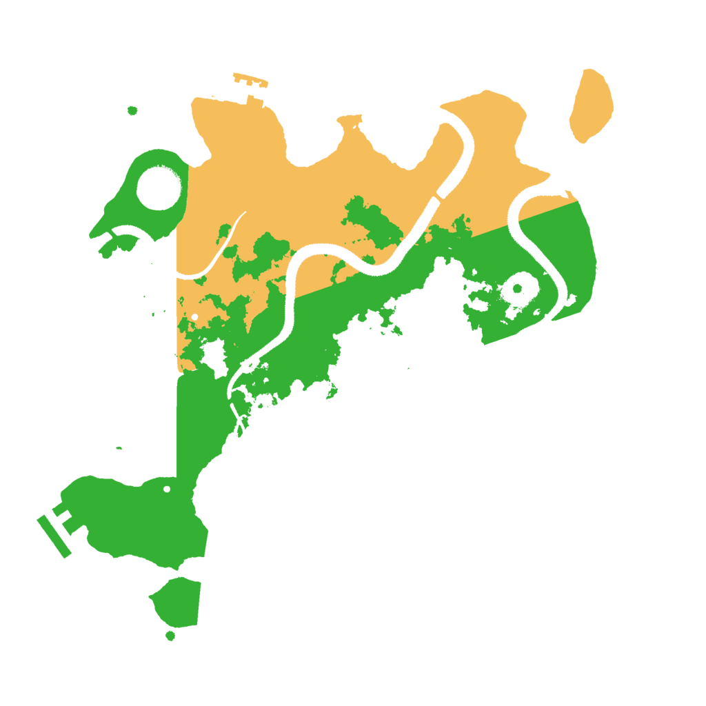 Biome Rust Map: Procedural Map, Size: 3000, Seed: 443797589