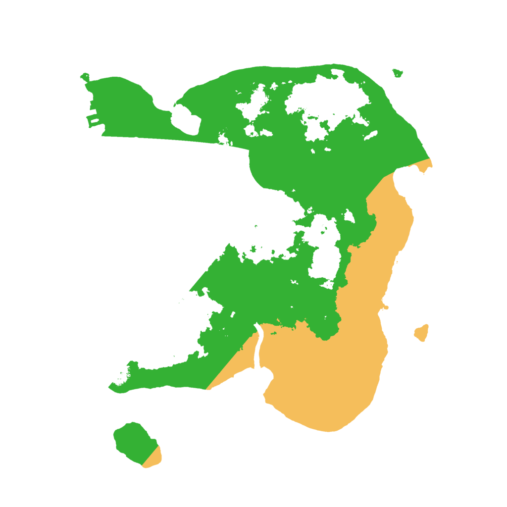 Biome Rust Map: Procedural Map, Size: 2600, Seed: 44673000
