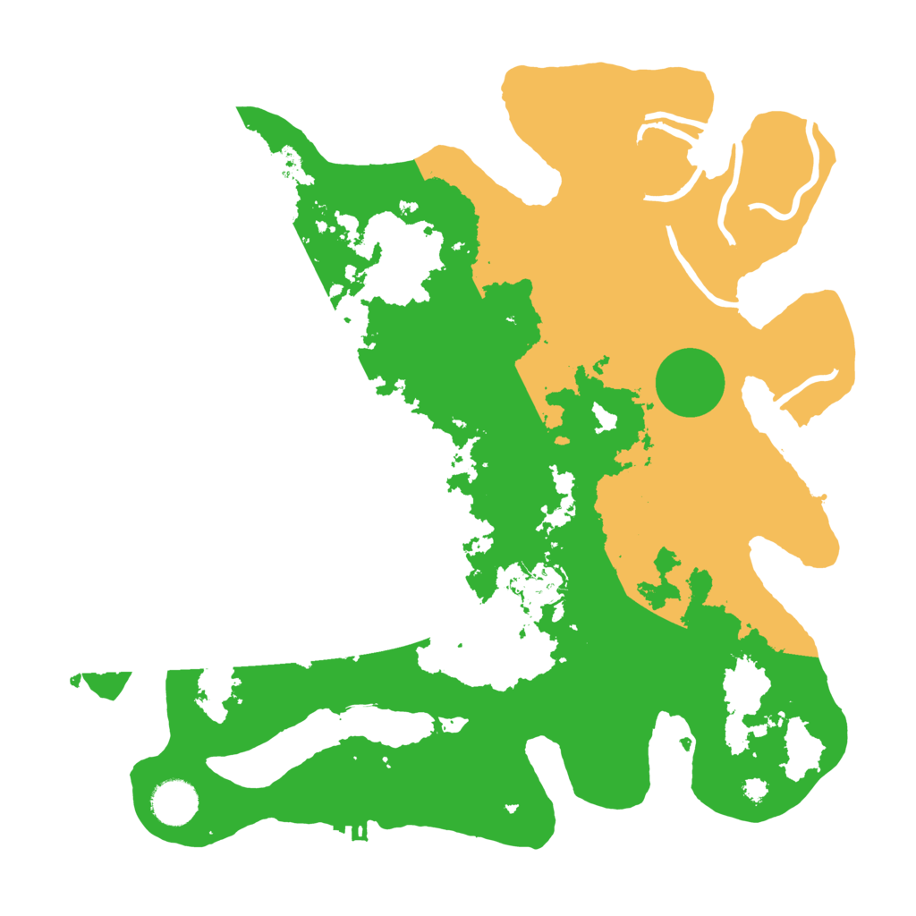 Biome Rust Map: Procedural Map, Size: 3500, Seed: 80769800