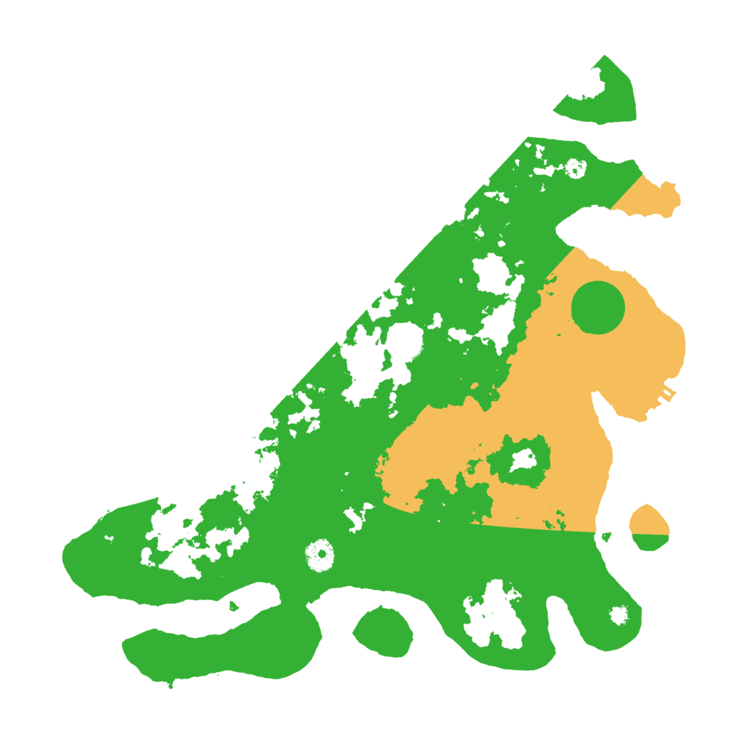 Biome Rust Map: Procedural Map, Size: 3600, Seed: 11605