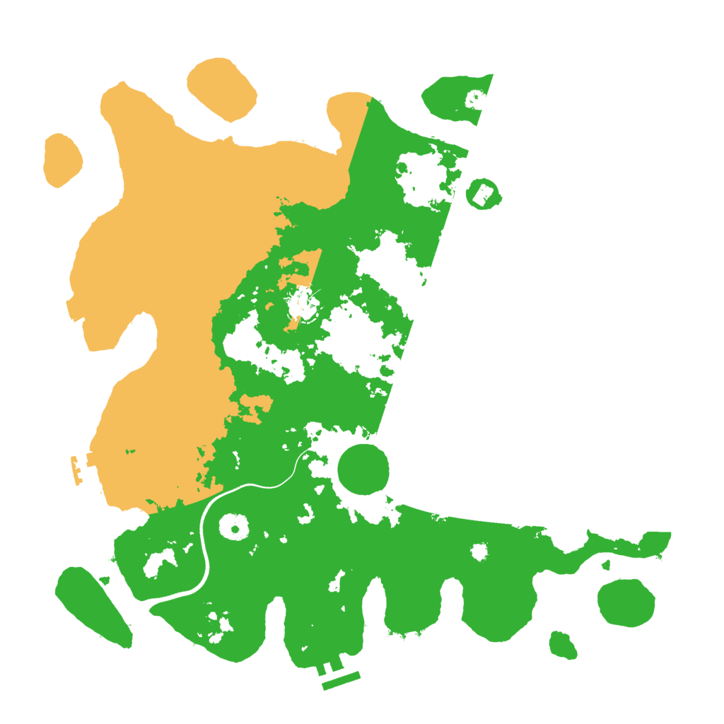 Biome Rust Map: Procedural Map, Size: 3750, Seed: 31432