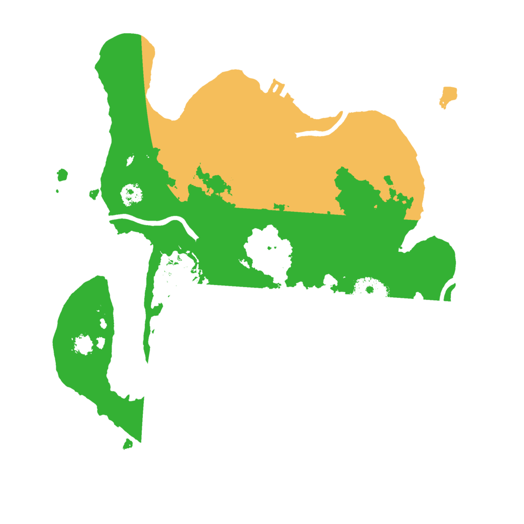 Biome Rust Map: Procedural Map, Size: 2500, Seed: 6330964