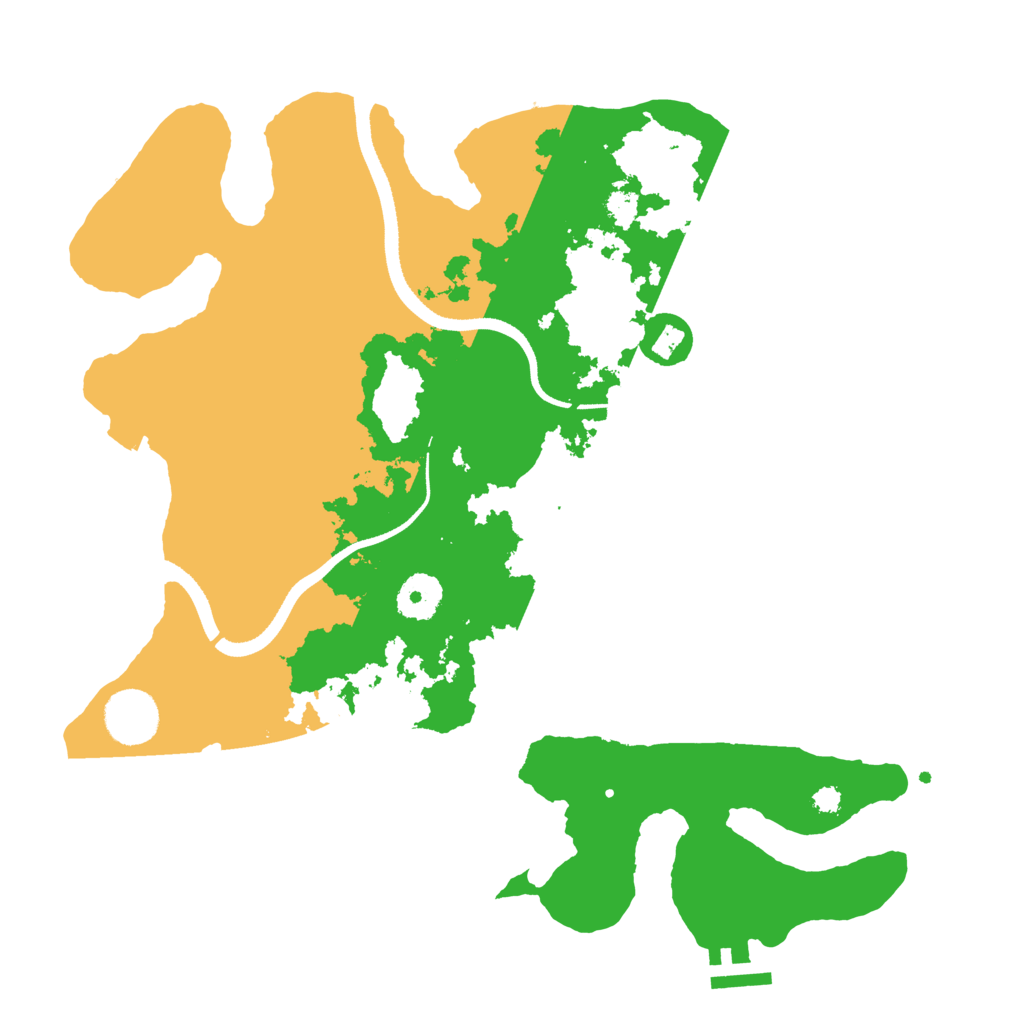 Biome Rust Map: Procedural Map, Size: 3400, Seed: 17450147