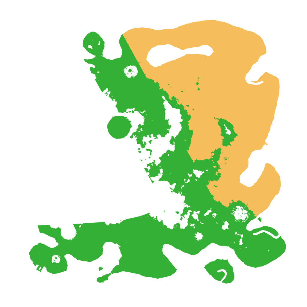 Biome Rust Map: Procedural Map, Size: 3600, Seed: 84685151