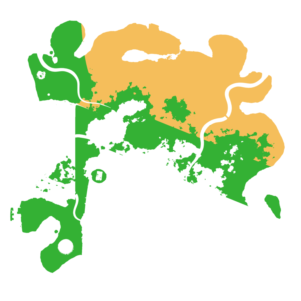 Biome Rust Map: Procedural Map, Size: 3500, Seed: 51457571