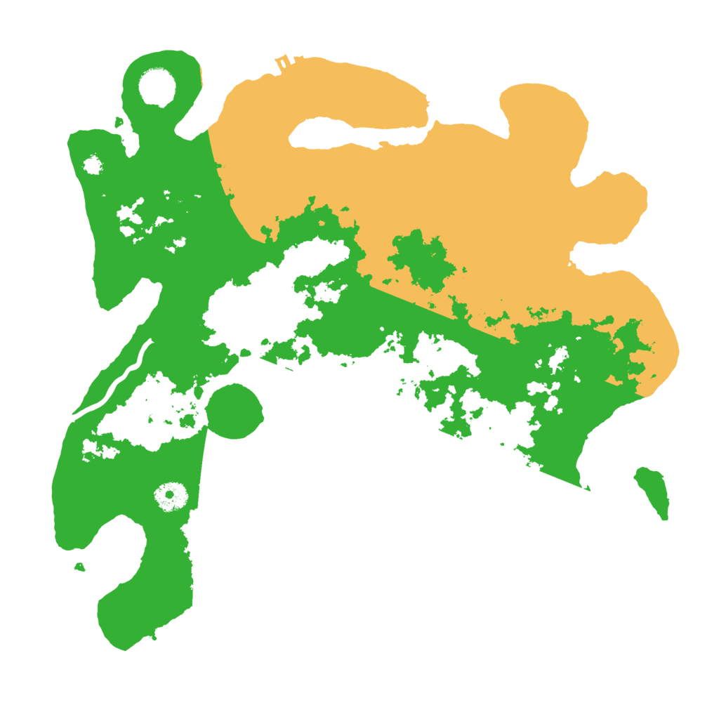 Biome Rust Map: Procedural Map, Size: 3500, Seed: 51457571