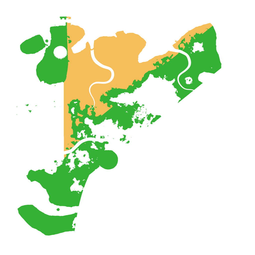 Biome Rust Map: Procedural Map, Size: 3500, Seed: 25247023