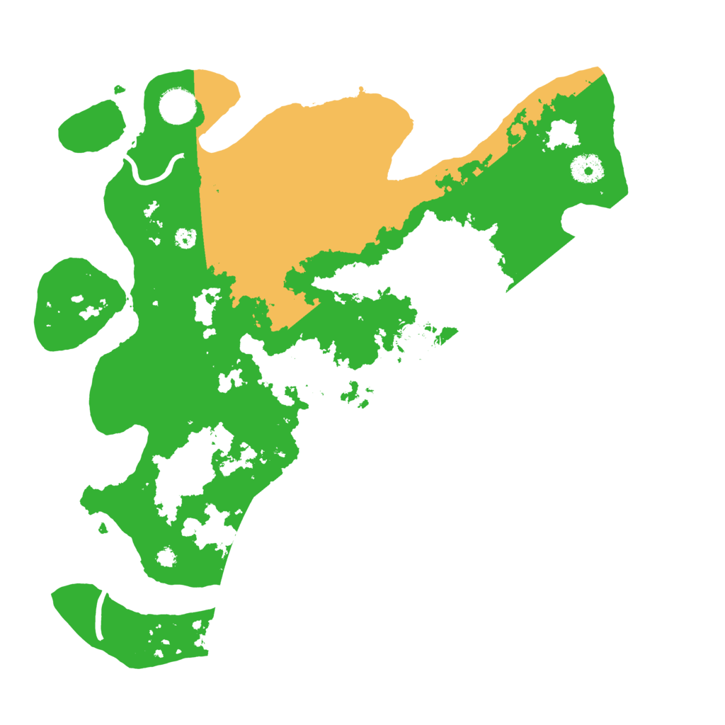 Biome Rust Map: Procedural Map, Size: 3500, Seed: 25247023