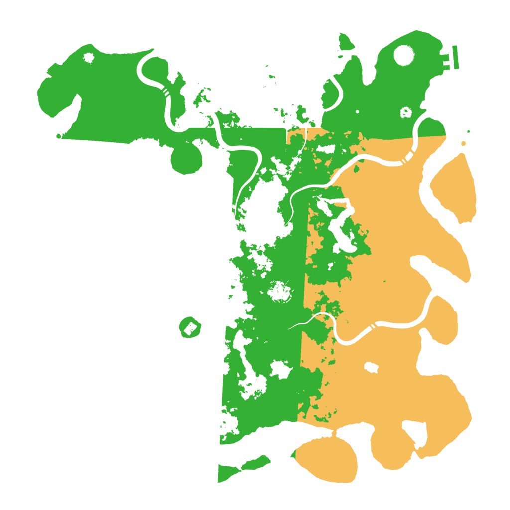 Biome Rust Map: Procedural Map, Size: 4400, Seed: 70623163