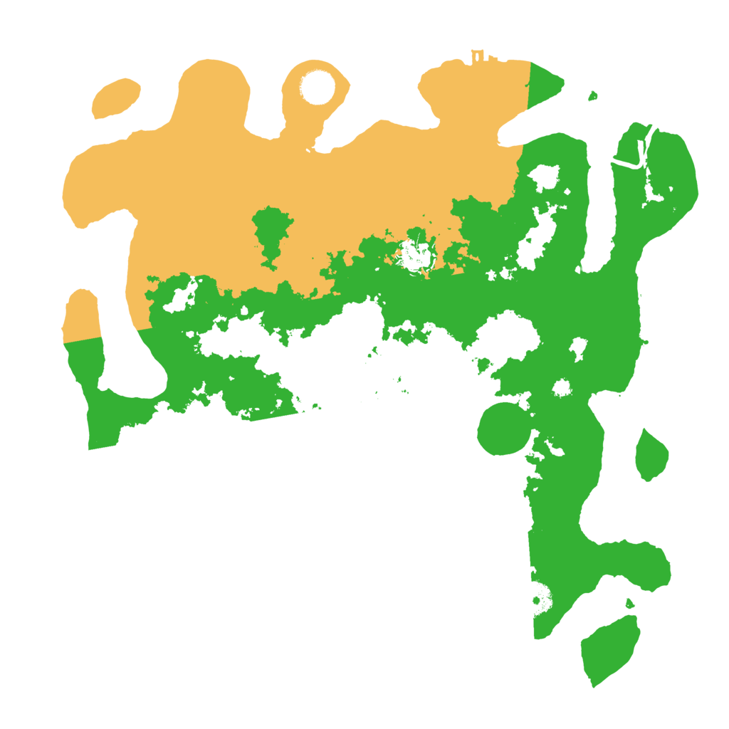 Biome Rust Map: Procedural Map, Size: 3700, Seed: 37253451