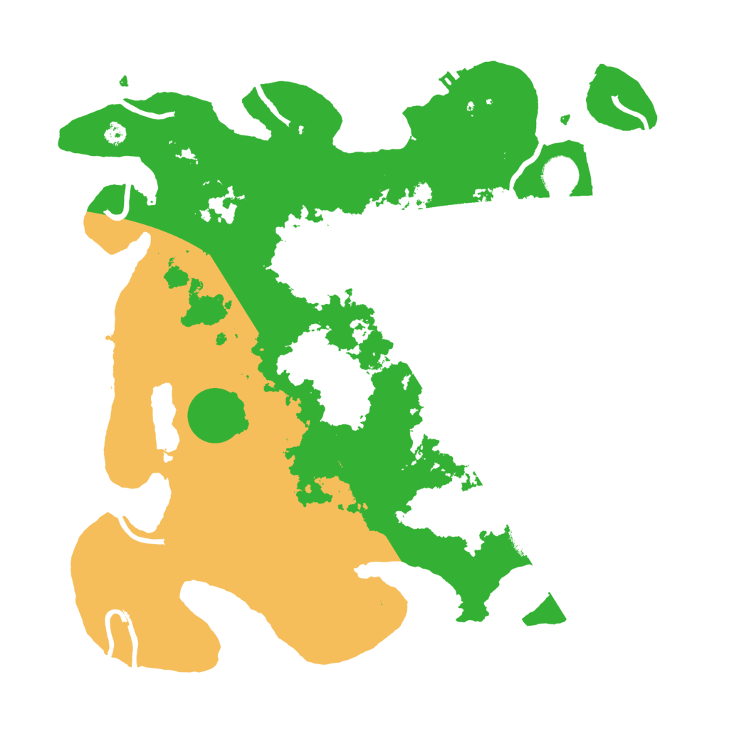 Biome Rust Map: Procedural Map, Size: 3500, Seed: 43399331