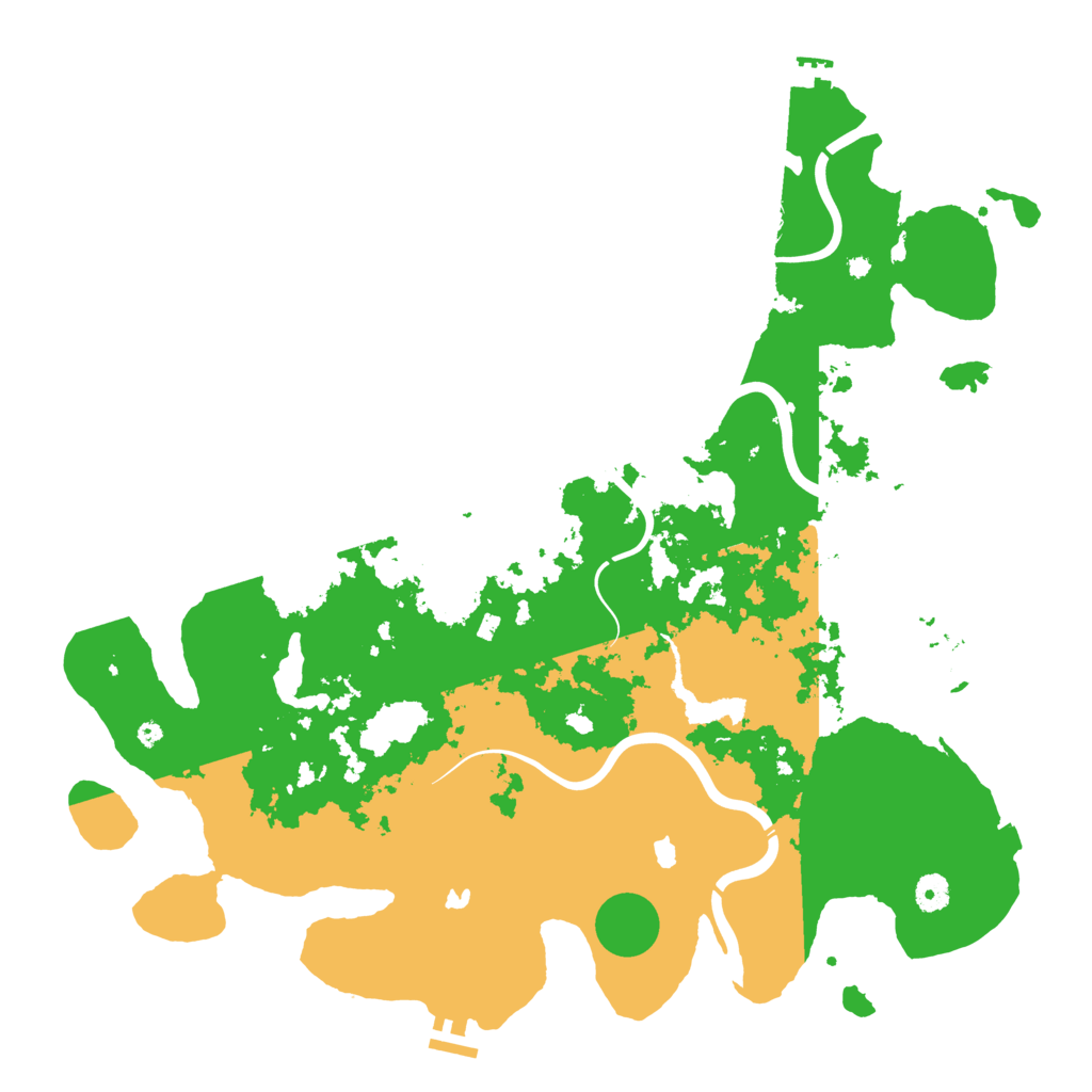 Biome Rust Map: Procedural Map, Size: 4500, Seed: 16982