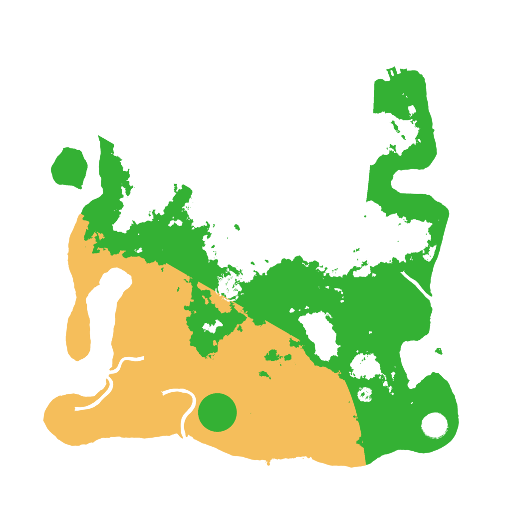 Biome Rust Map: Procedural Map, Size: 3500, Seed: 826146204