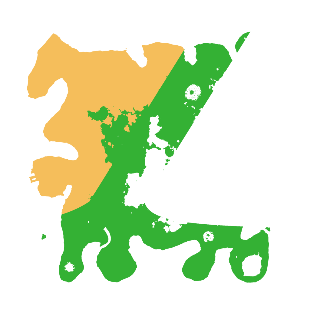 Biome Rust Map: Procedural Map, Size: 3000, Seed: 480690665