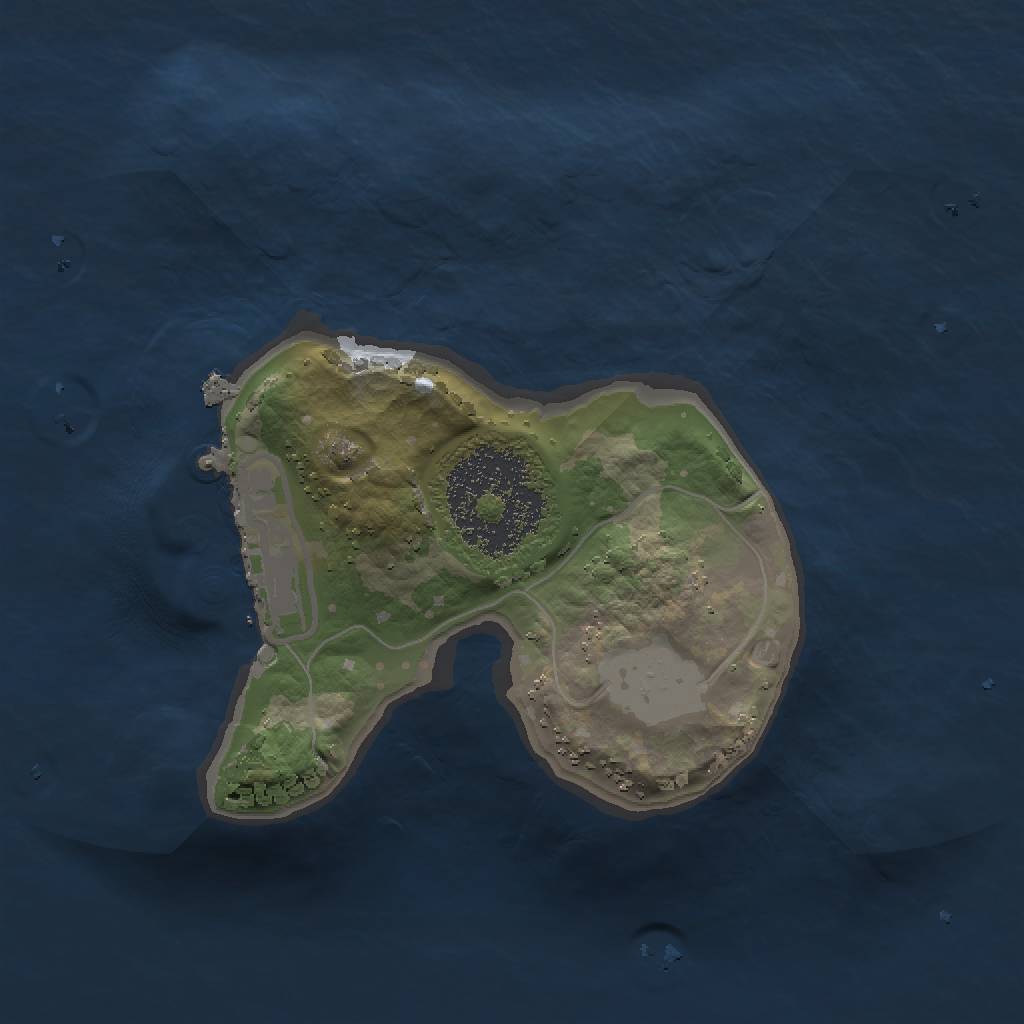 Rust Map: Procedural Map, Size: 1500, Seed: 1063305327, 4 Monuments