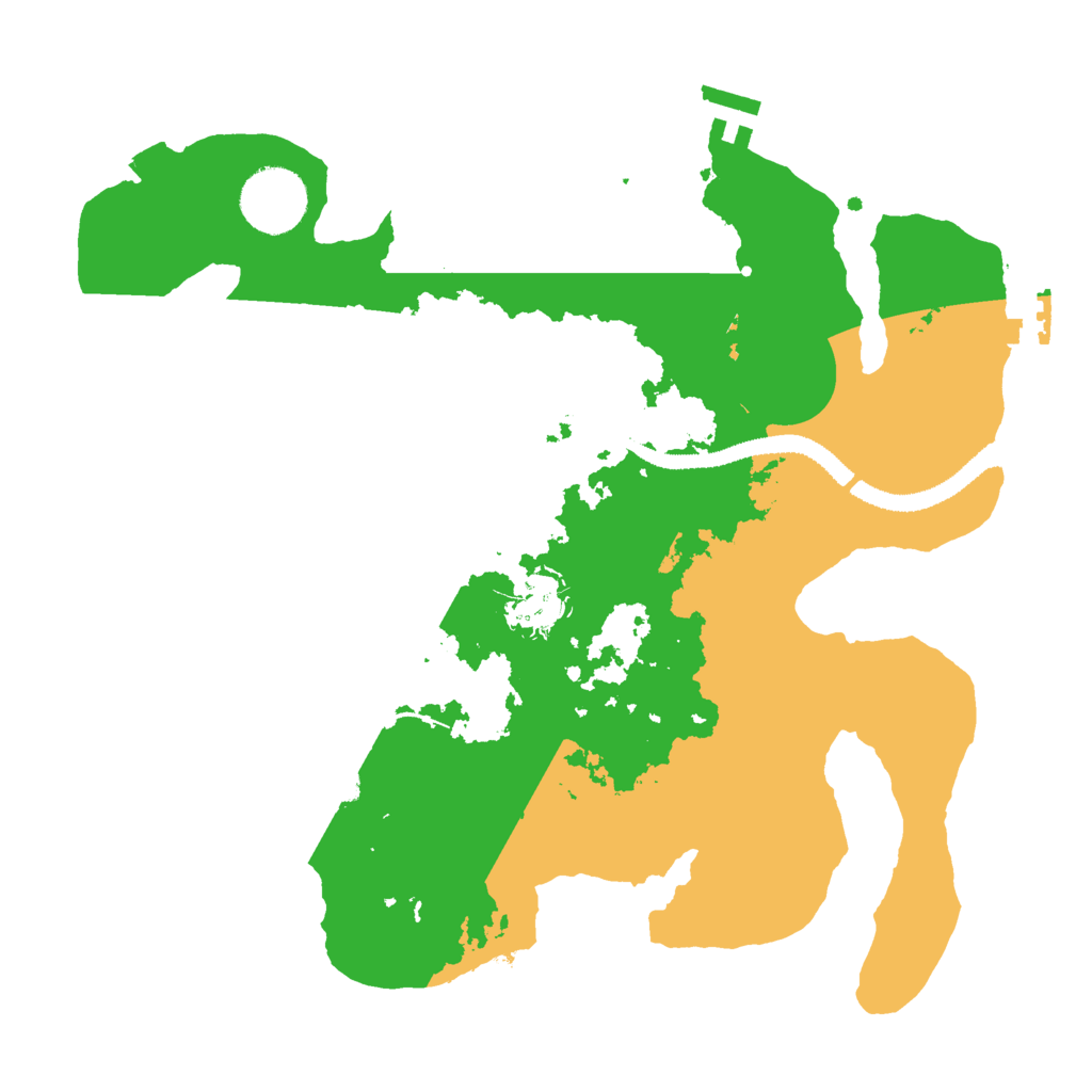 Biome Rust Map: Procedural Map, Size: 3000, Seed: 457684
