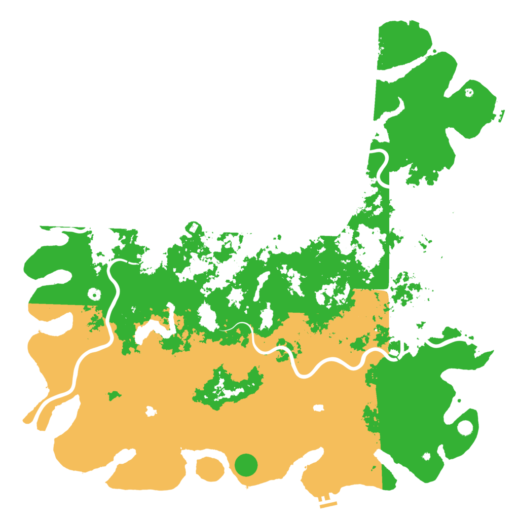 Biome Rust Map: Procedural Map, Size: 6000, Seed: 5500