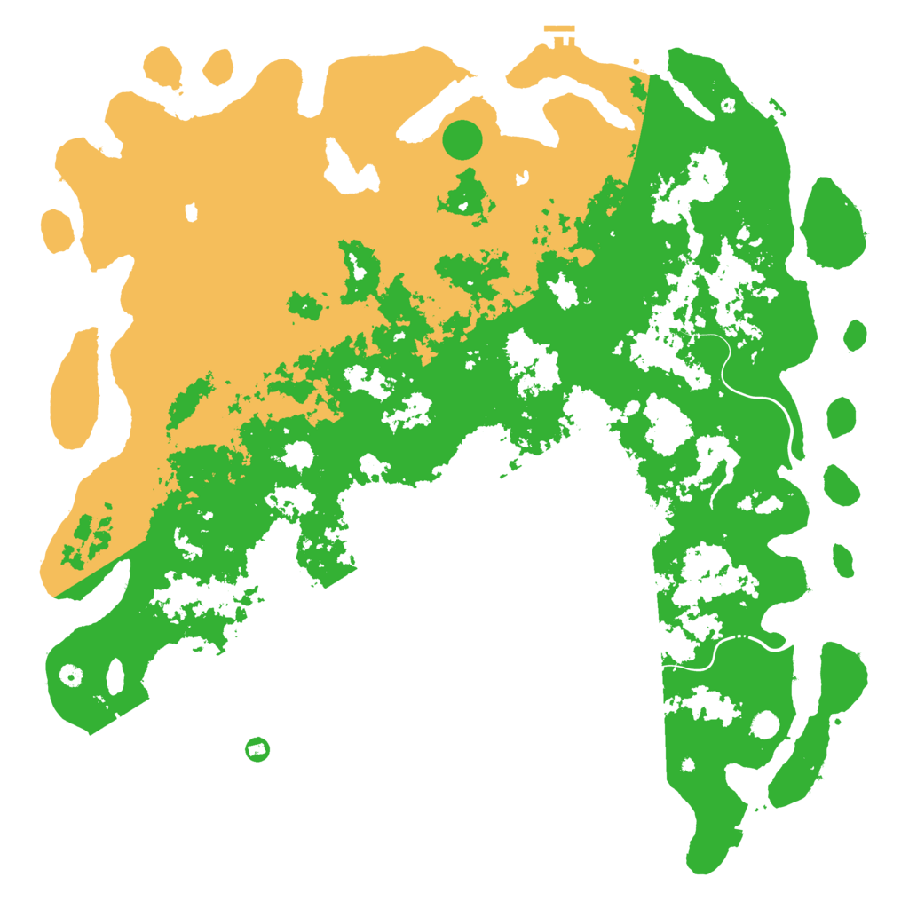 Biome Rust Map: Procedural Map, Size: 6000, Seed: 2071970