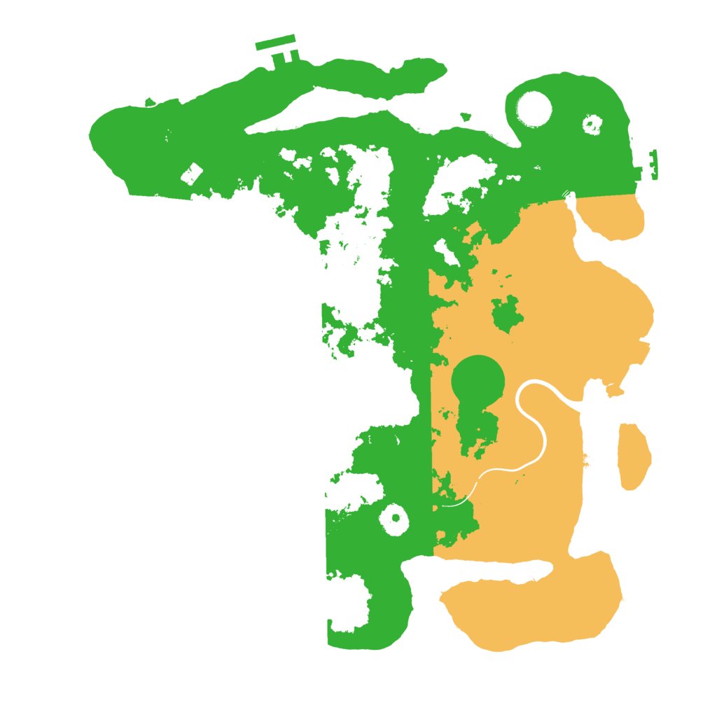 Biome Rust Map: Procedural Map, Size: 3600, Seed: 44902092