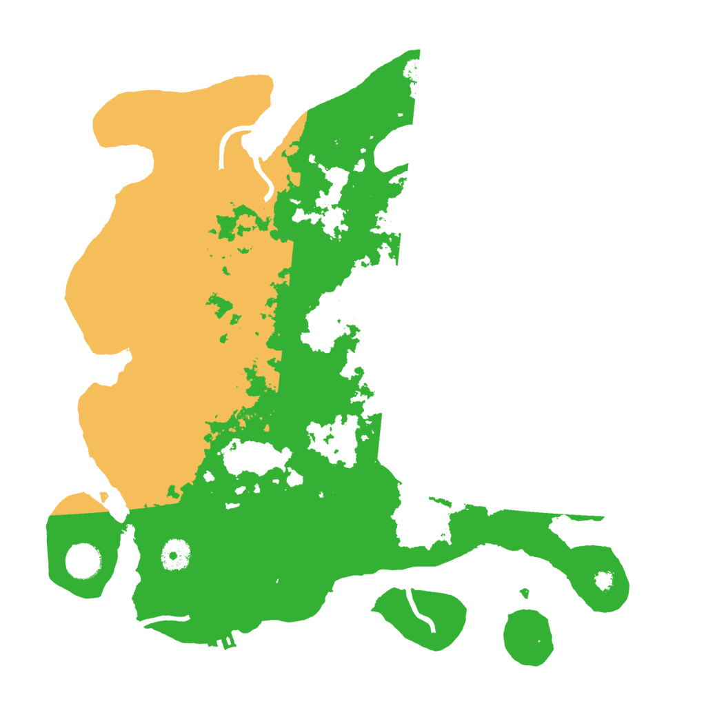 Biome Rust Map: Procedural Map, Size: 3500, Seed: 31437074
