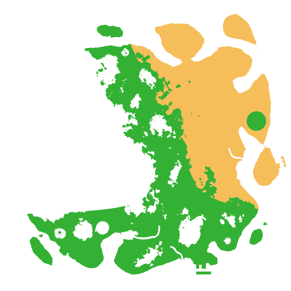 Biome Rust Map: Procedural Map, Size: 3950, Seed: 1396234