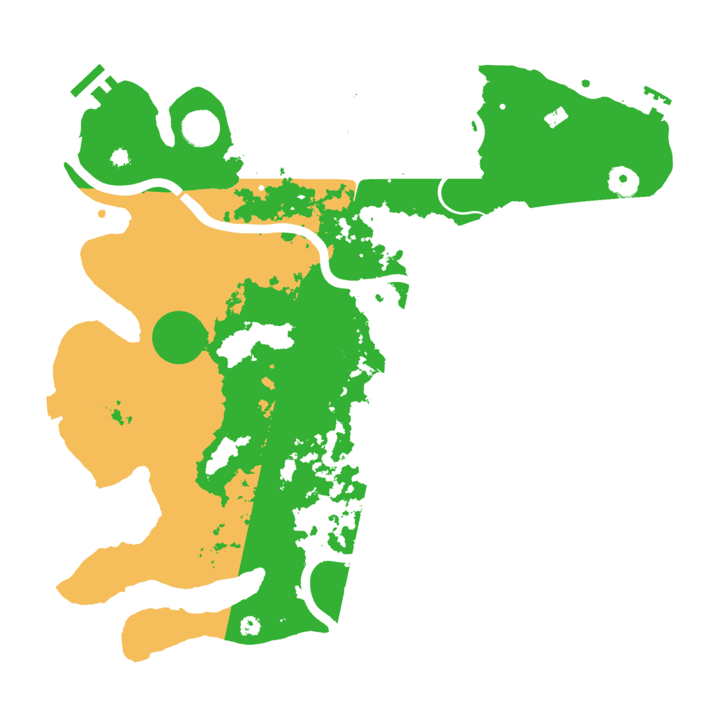 Biome Rust Map: Procedural Map, Size: 3550, Seed: 10301247
