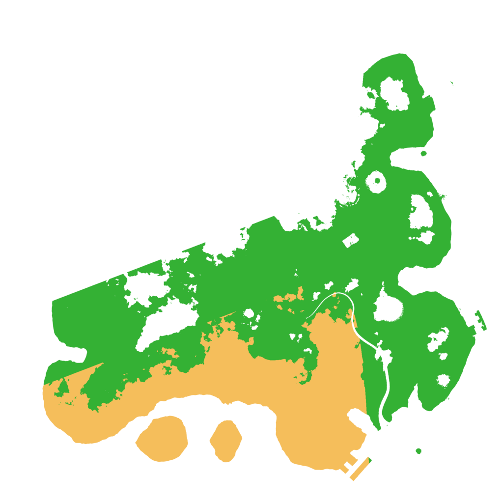 Biome Rust Map: Procedural Map, Size: 3650, Seed: 23576601