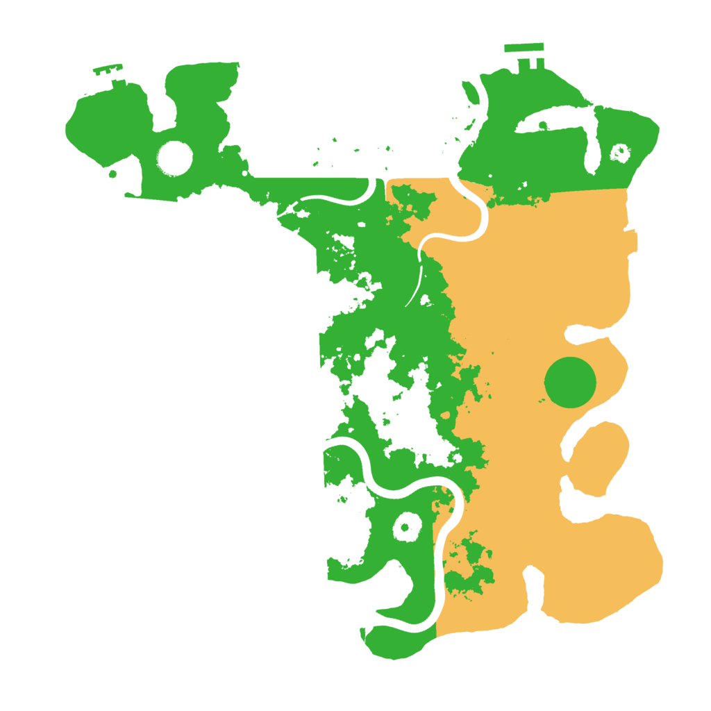Biome Rust Map: Procedural Map, Size: 3650, Seed: 52214775