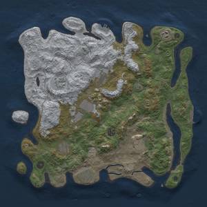 Thumbnail Rust Map: Procedural Map, Size: 4000, Seed: 37564, 17 Monuments