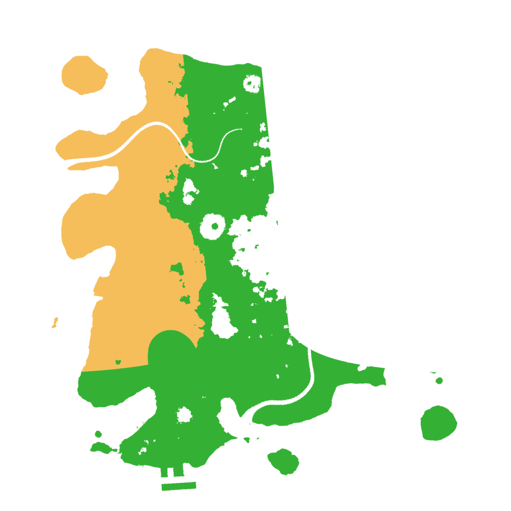 Biome Rust Map: Procedural Map, Size: 3000, Seed: 466660437