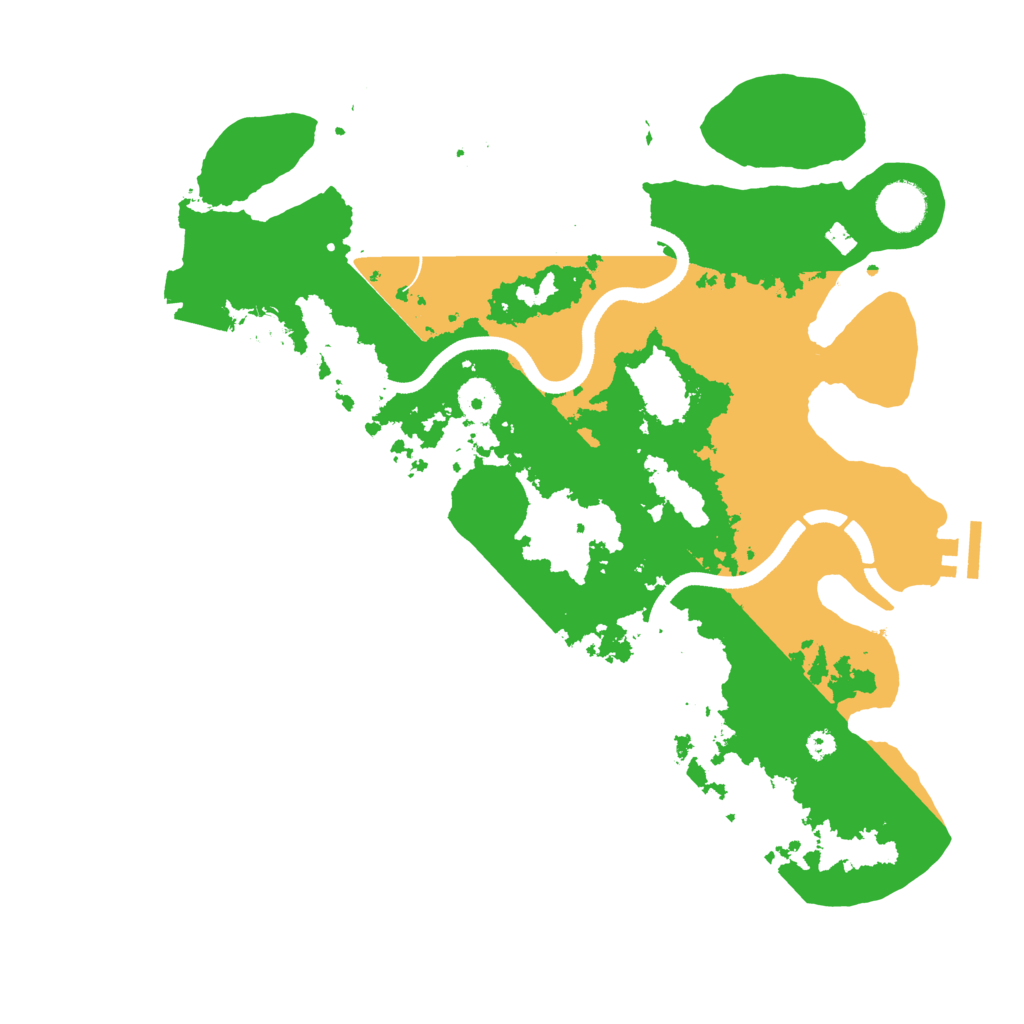 Biome Rust Map: Procedural Map, Size: 3600, Seed: 82580817