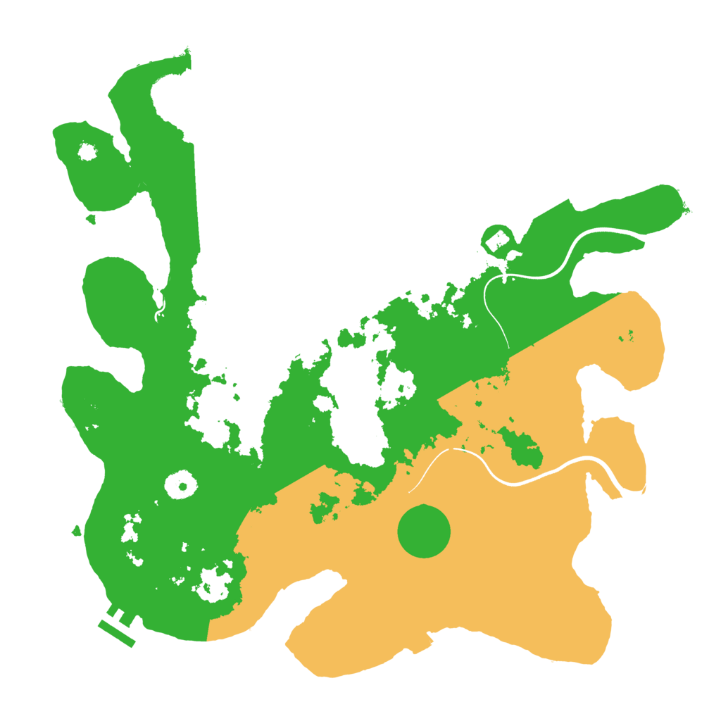 Biome Rust Map: Procedural Map, Size: 3600, Seed: 47236813