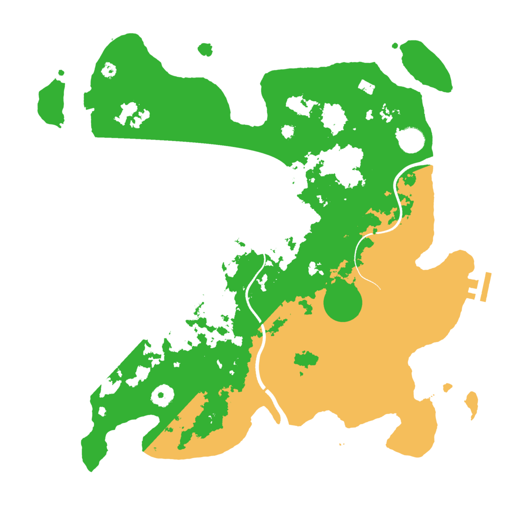 Biome Rust Map: Procedural Map, Size: 3500, Seed: 1172542810