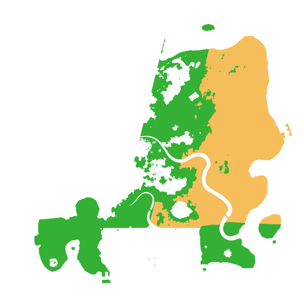 Biome Rust Map: Procedural Map, Size: 3550, Seed: 10413229