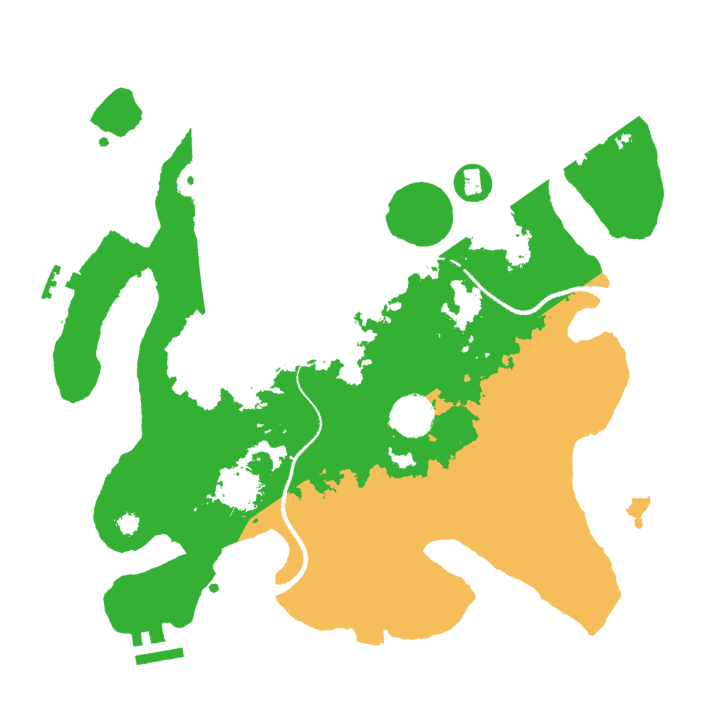 Biome Rust Map: Procedural Map, Size: 3000, Seed: 21155