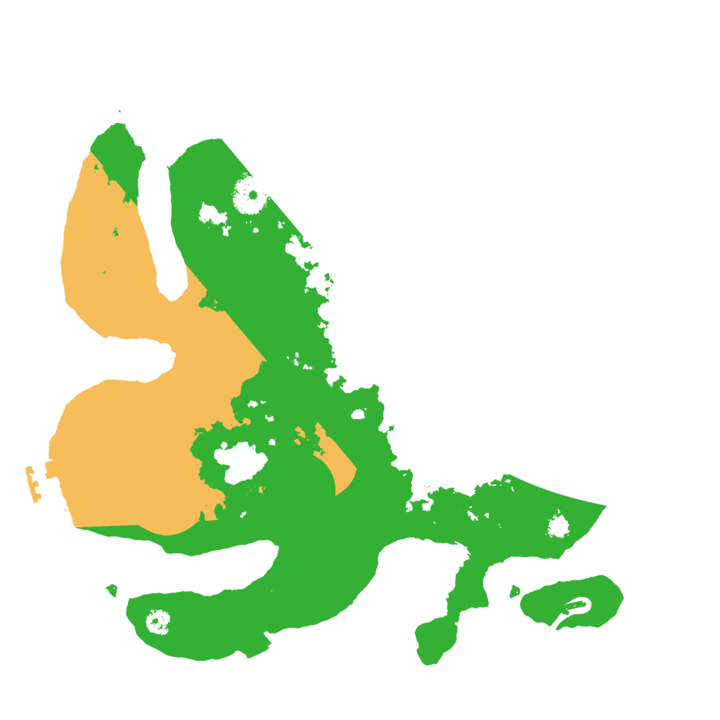 Biome Rust Map: Procedural Map, Size: 3000, Seed: 19596