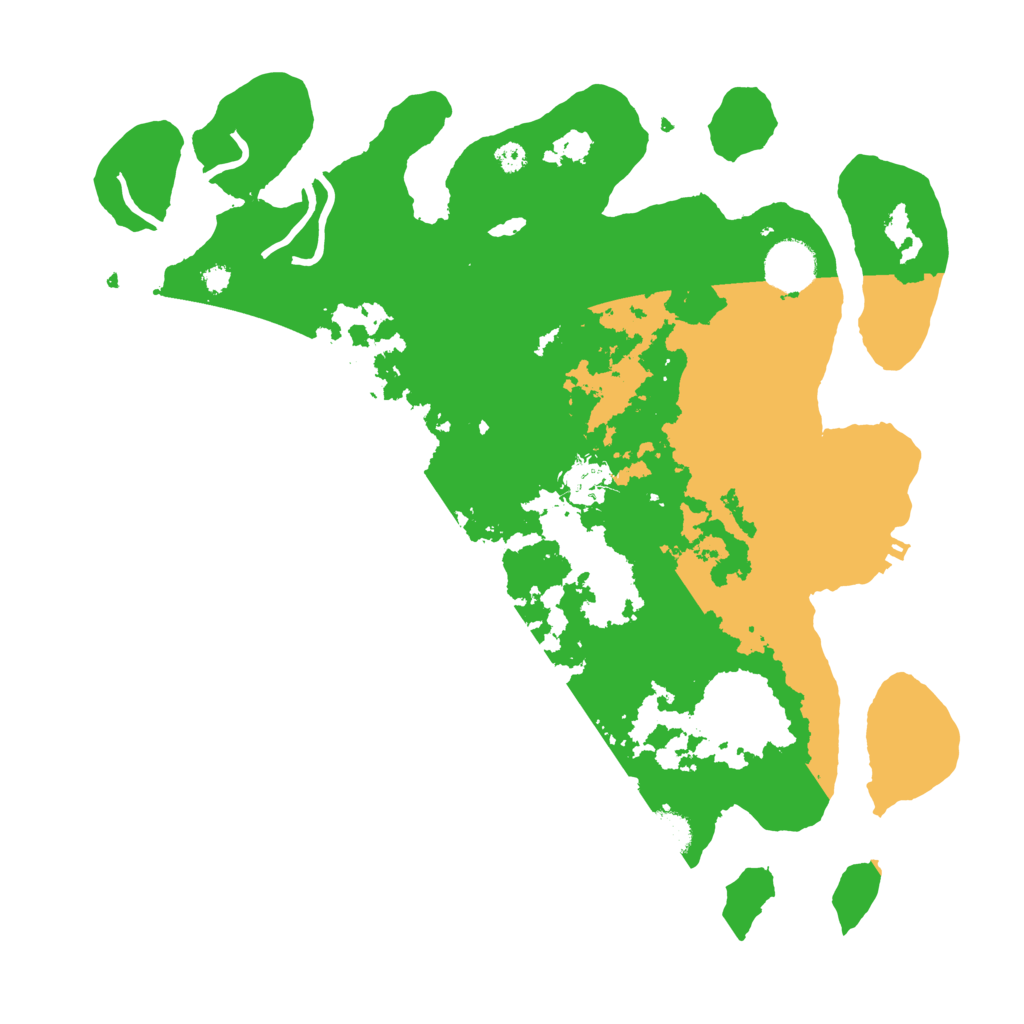 Biome Rust Map: Procedural Map, Size: 3550, Seed: 61558573