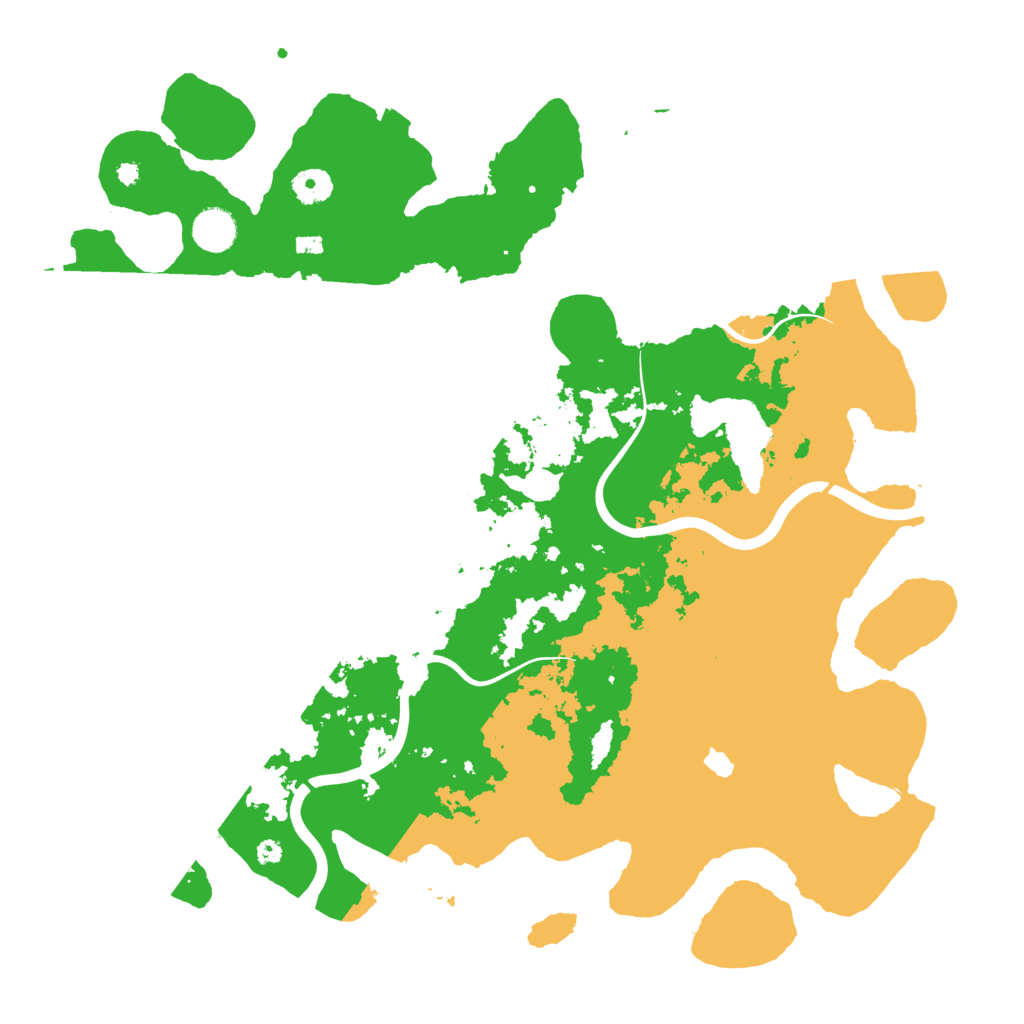 Biome Rust Map: Procedural Map, Size: 4100, Seed: 32174584