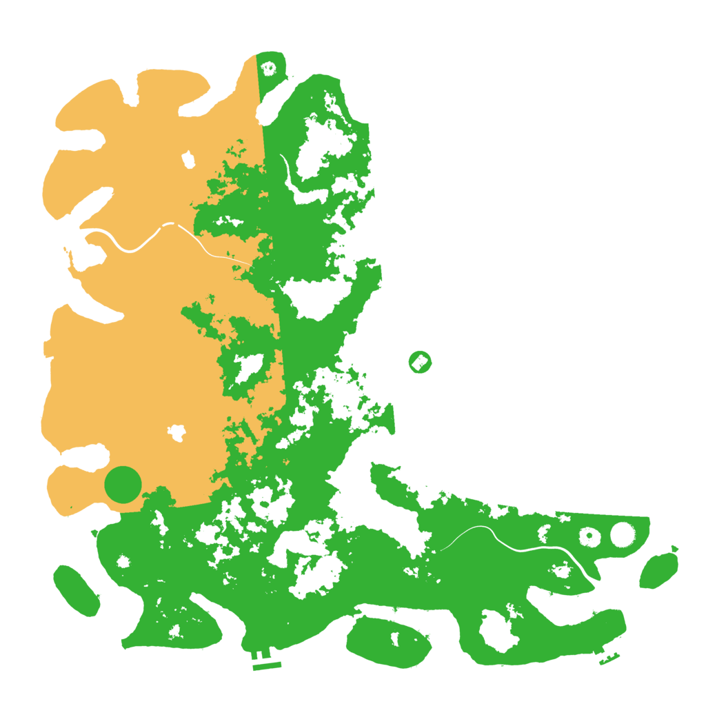 Biome Rust Map: Procedural Map, Size: 5000, Seed: 81796