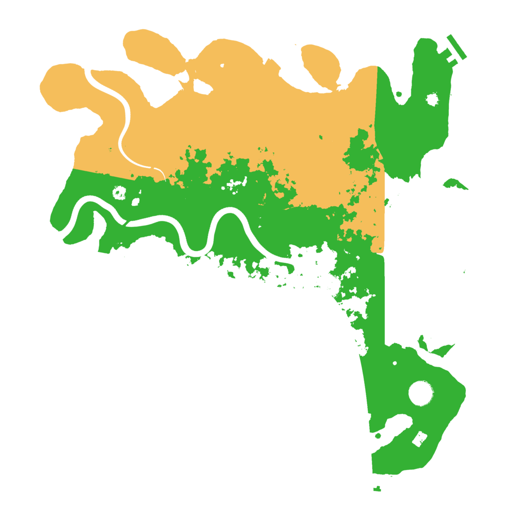 Biome Rust Map: Procedural Map, Size: 3700, Seed: 87505834