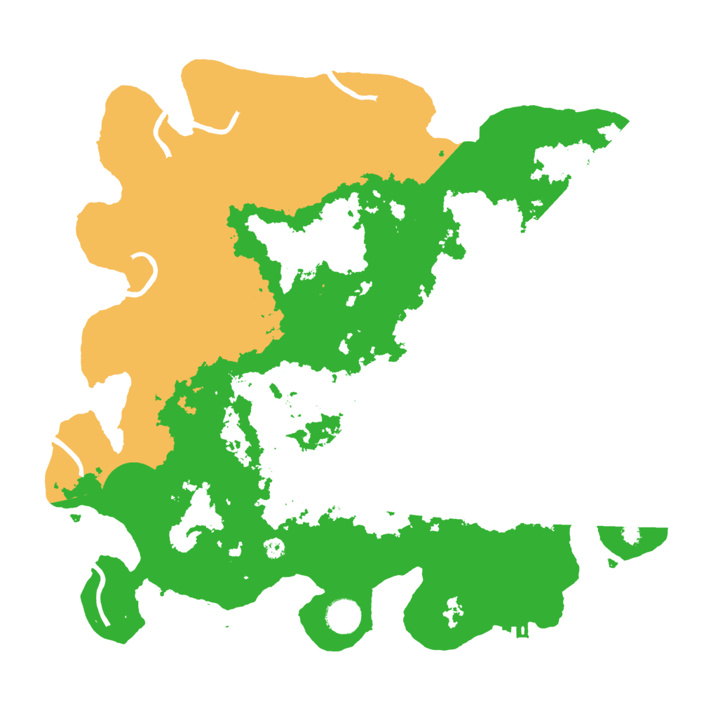 Biome Rust Map: Procedural Map, Size: 3600, Seed: 24111593